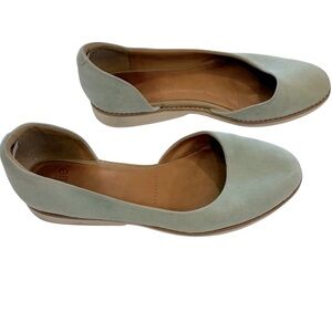 Rollie Australia Women’s Flats Derby D’Orsay Shoes Size 7 Mint Green Suede